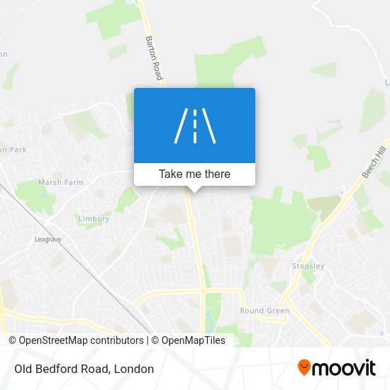 Old Bedford Road map