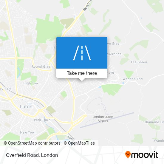Overfield Road map