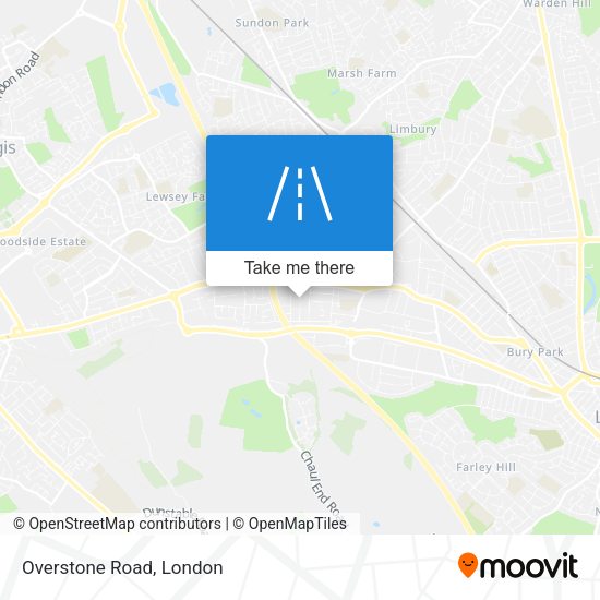 Overstone Road map