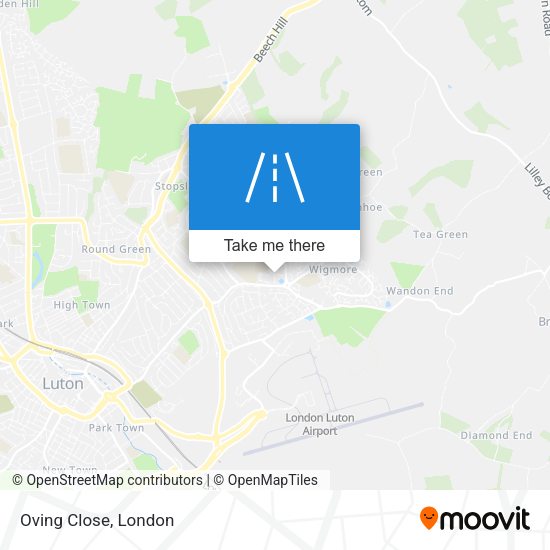 Oving Close map