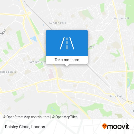 Paisley Close map