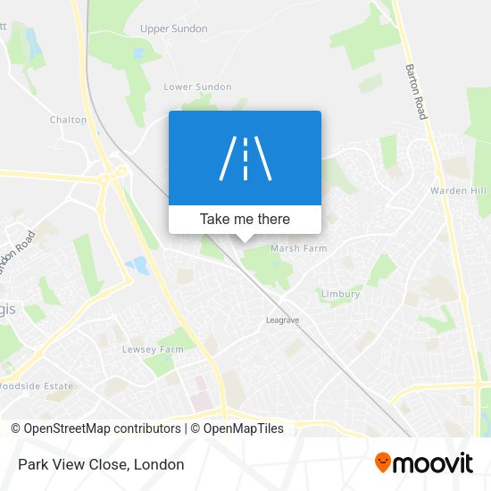 Park View Close map