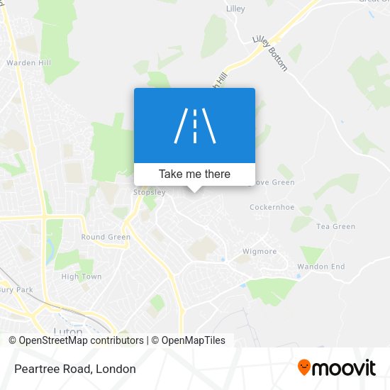 Peartree Road map