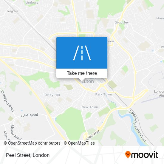Peel Street map