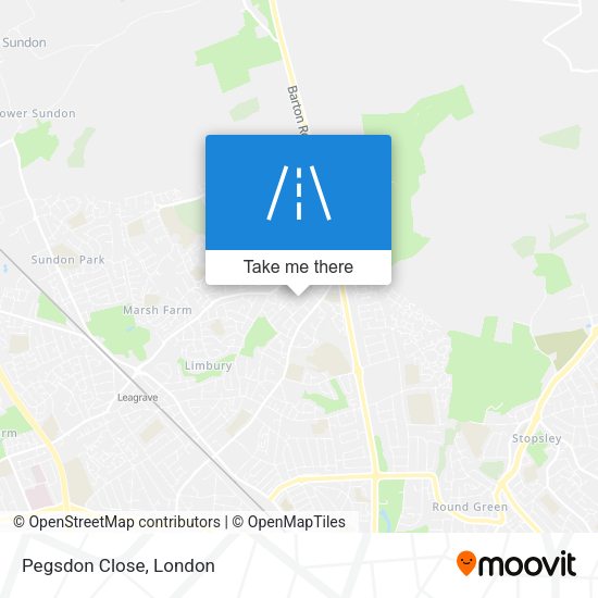 Pegsdon Close map