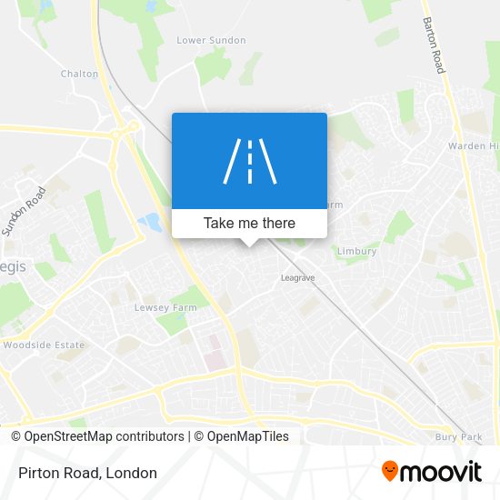 Pirton Road map