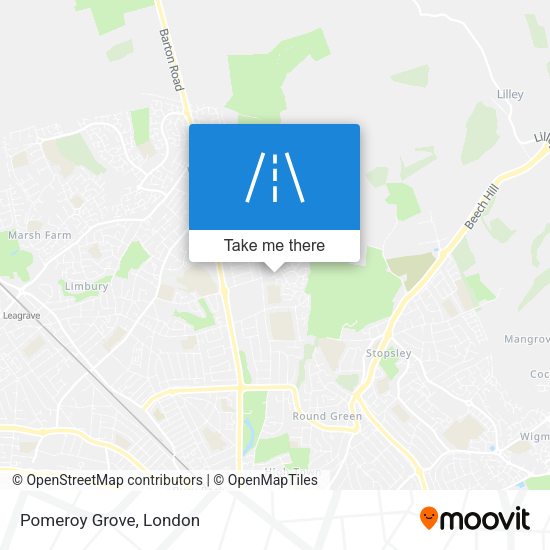 Pomeroy Grove map