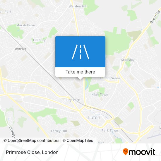 Primrose Close map