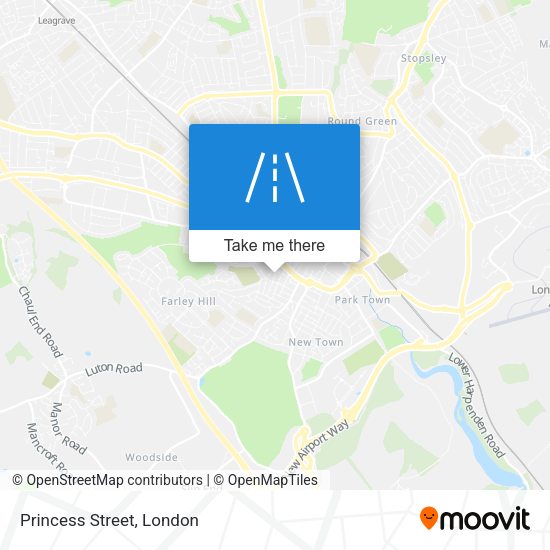 Princess Street map