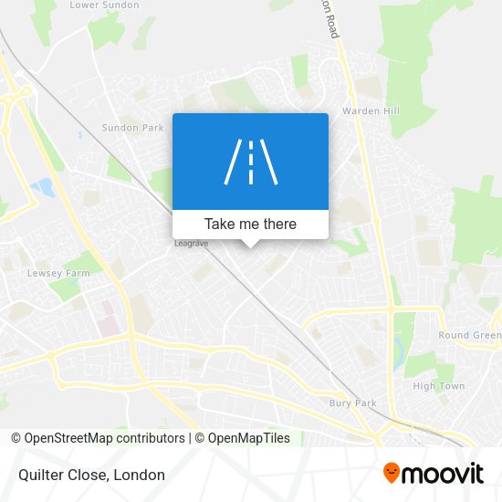 Quilter Close map