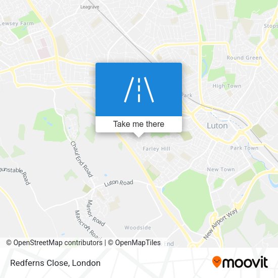 Redferns Close map