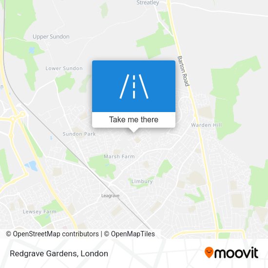 Redgrave Gardens map
