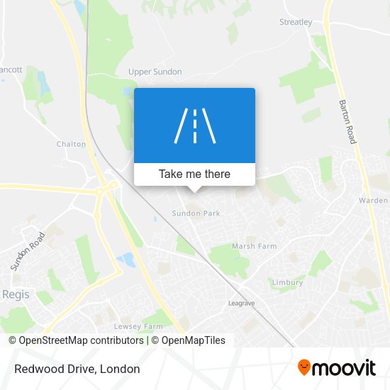 Redwood Drive map
