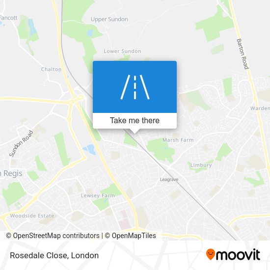Rosedale Close map