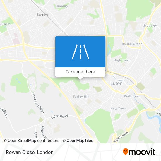 Rowan Close map