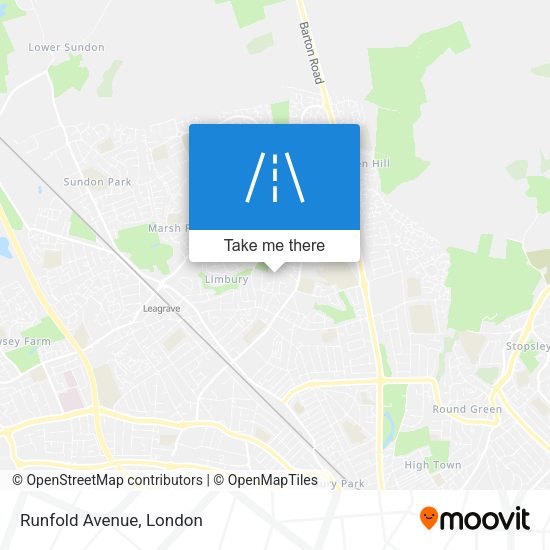 Runfold Avenue map