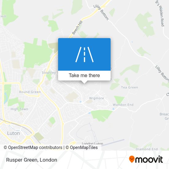 Rusper Green map