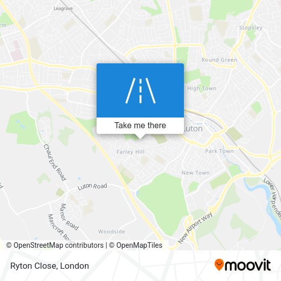Ryton Close map