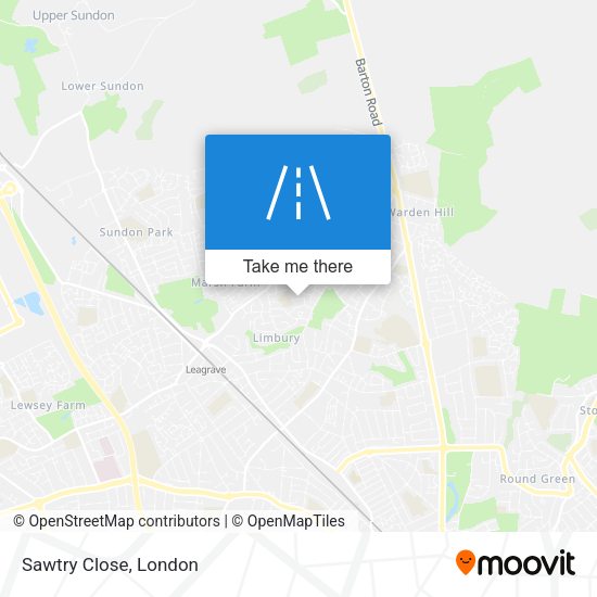 Sawtry Close map