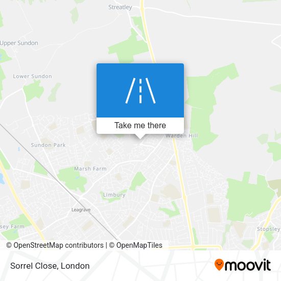 Sorrel Close map