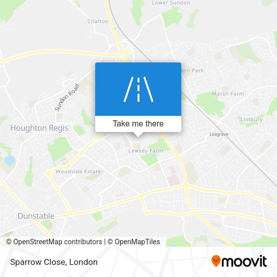 Sparrow Close map