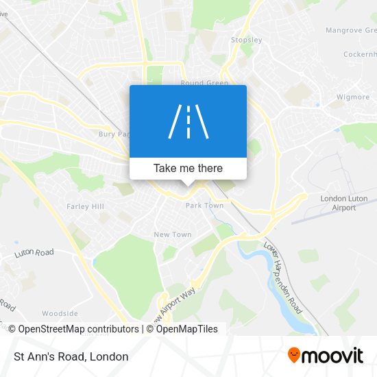 St Ann's Road map