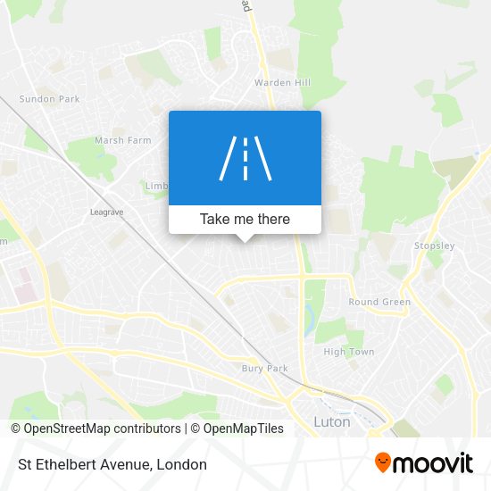 St Ethelbert Avenue map