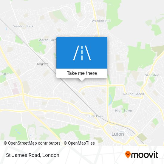 St James Road map