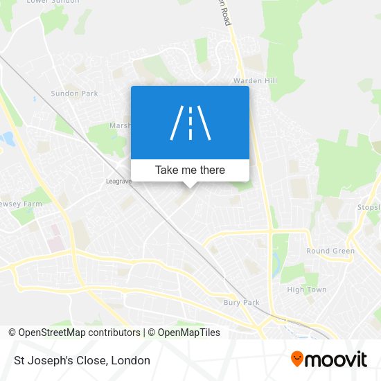 St Joseph's Close map