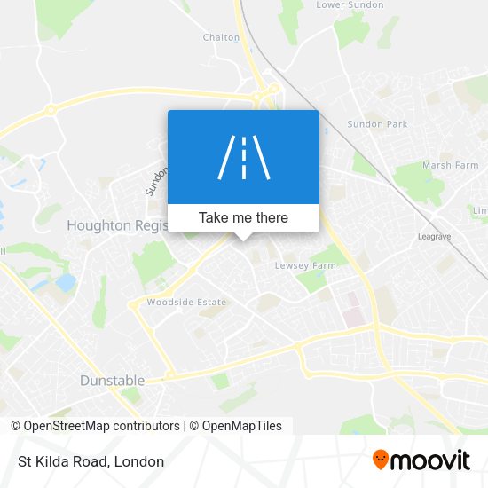 St Kilda Road map