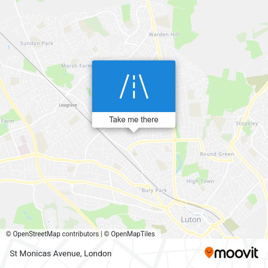 St Monicas Avenue map