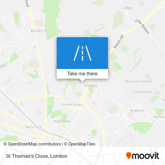 St Thomas's Close map