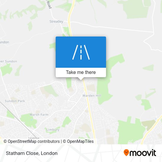 Statham Close map
