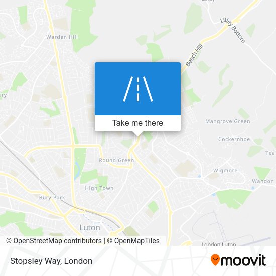 Stopsley Way map