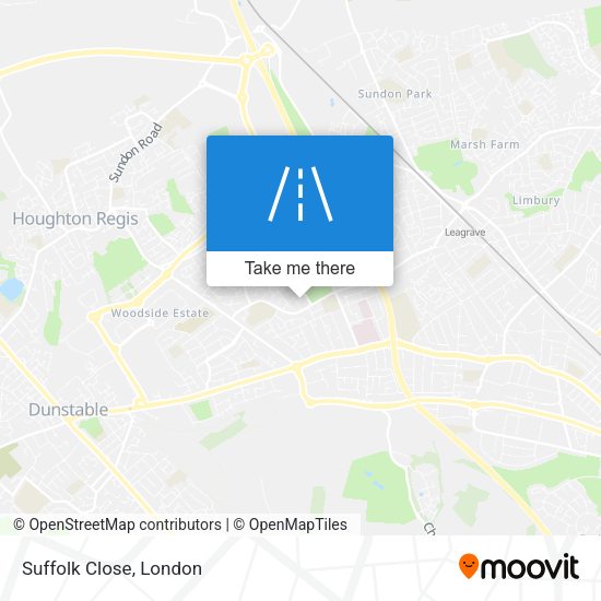 Suffolk Close map
