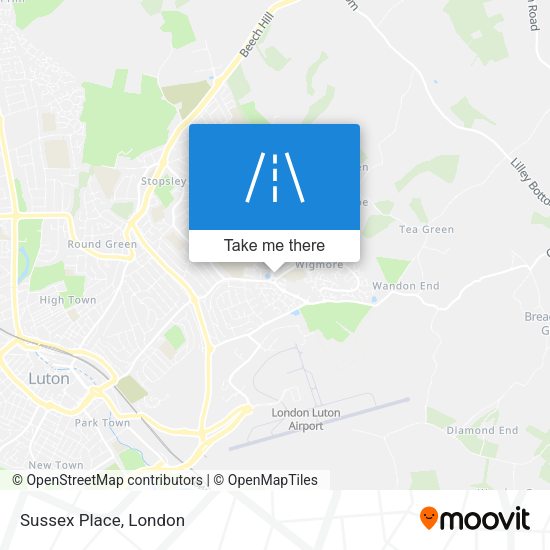 Sussex Place map