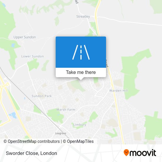 Sworder Close map