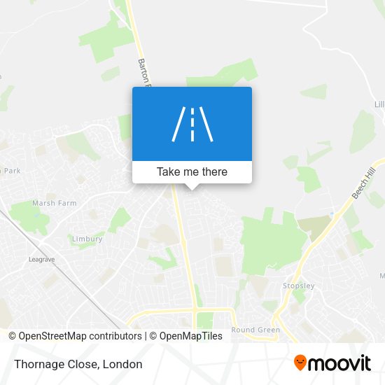 Thornage Close map