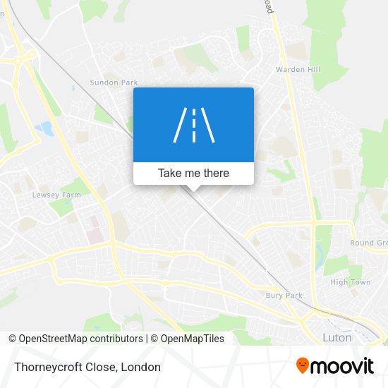 Thorneycroft Close map