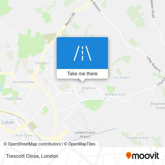 Trescott Close map