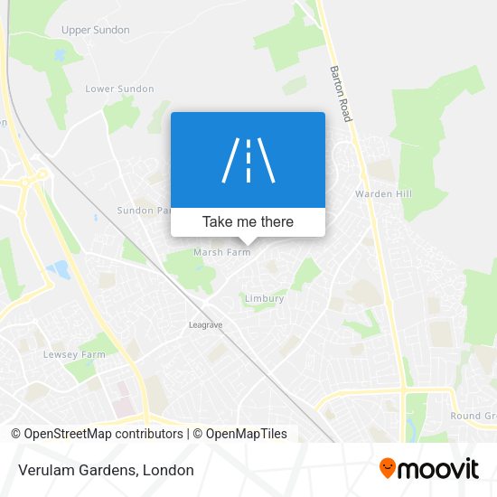 Verulam Gardens map