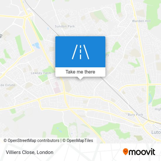 Villiers Close map