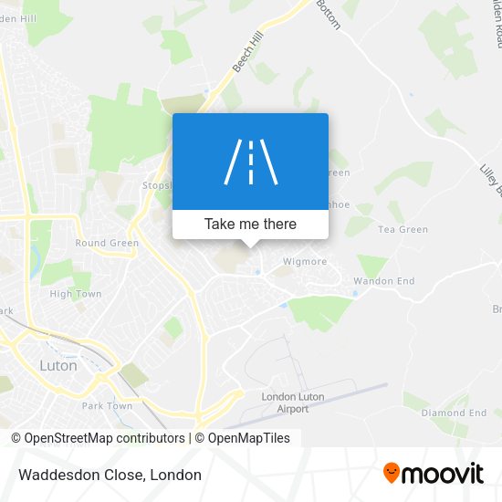Waddesdon Close map