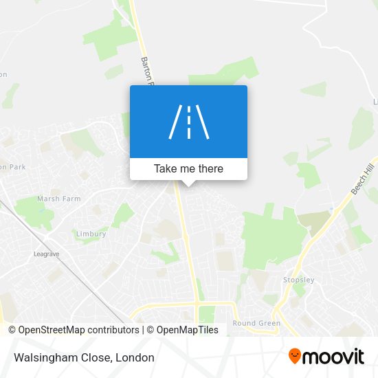 Walsingham Close map
