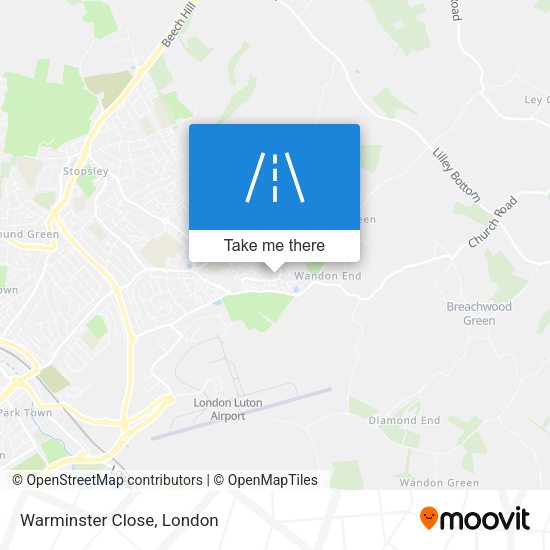 Warminster Close map