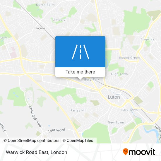 Warwick Road East map