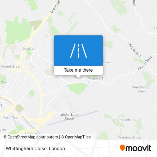 Whittingham Close map