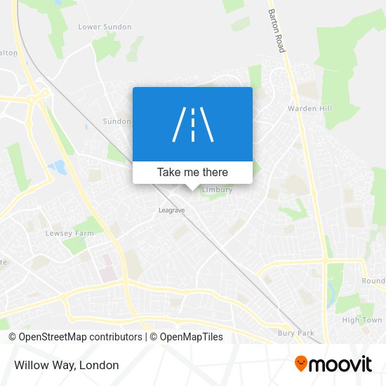 Willow Way map