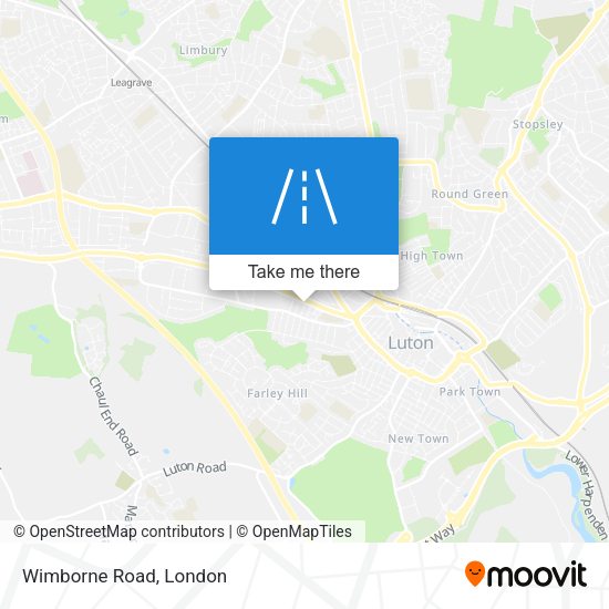 Wimborne Road map
