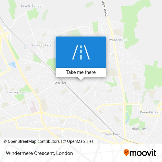 Windermere Crescent map